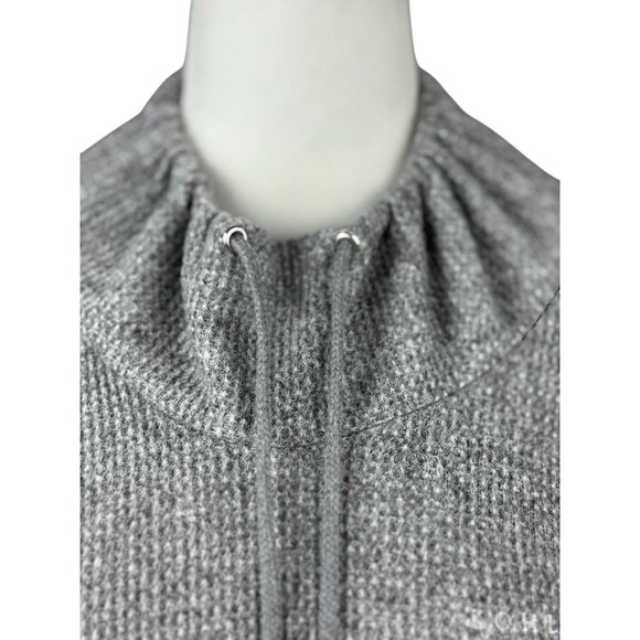 Straight down L Womens Golf thermal long sleeve Cowl neck Gray Sweater Hoodie - Picture 8 of 11